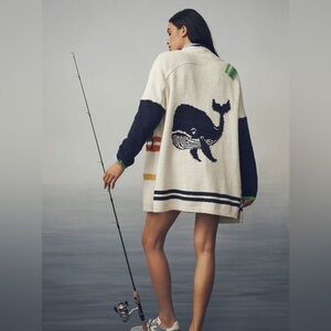 Anthropologie Nautical Buoy Cardi • XXS/XS • Fits Medium